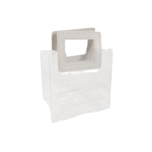 transparent leather bag