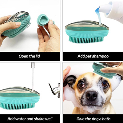Pet grooming brush