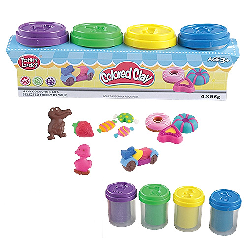 مجموعة صلصال ملونة