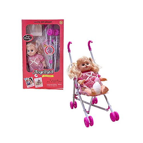 Doll with Stroller