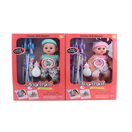 Doll with Stroller