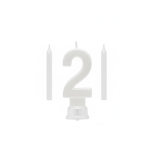 Number Candle (White 2)