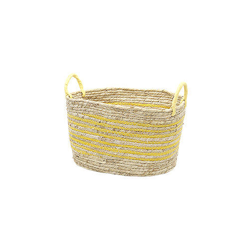 Woven Storage Basket (Small, Striped)