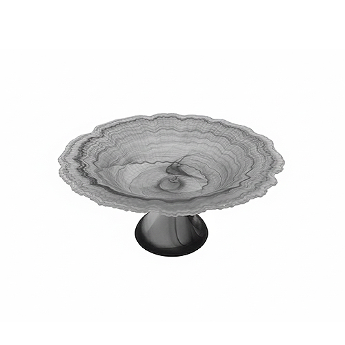 Embossed Design Serving Stand (Small Pedestal)