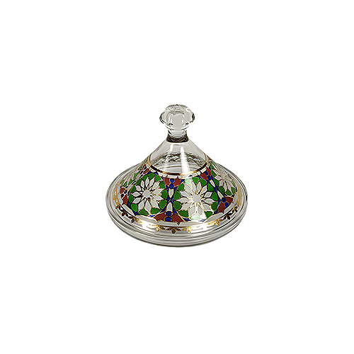 Ornate Glass Sugar Box