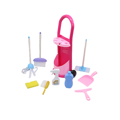 Pink Girl's House Cleaning Tool Set