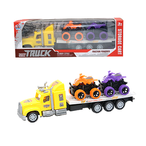 Trailer Truck with Cars