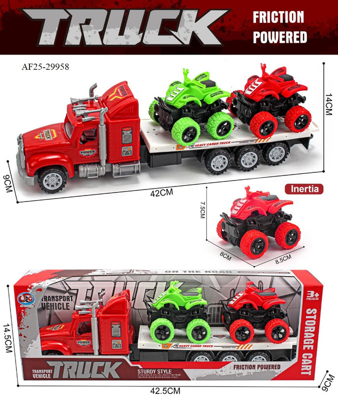 Trailer Truck with Cars