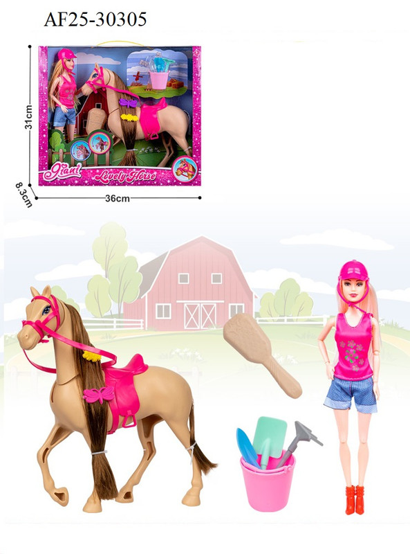 Barbie Set with Horse