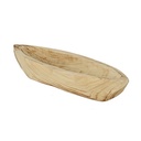 صحن خشبي طبيعي