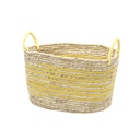 Woven Storage Basket (Large, Striped)