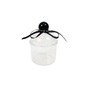 وعاء بلاستيك بغطاء قبة