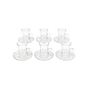 طقم كوب زجاجي