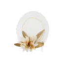 Artificial Flower Decor With Acrylic Stand (Off-white)